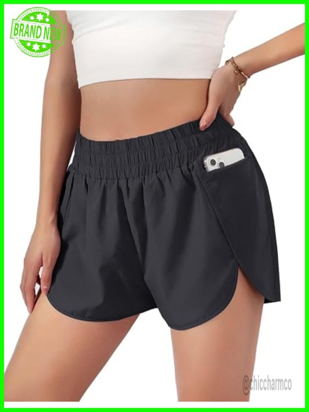 Women's Quick-Dry Running Shorts with Pockets 1.75" Inseam